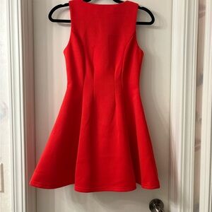 Vibrant Red Sleeveless Dress